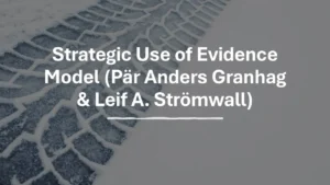 Strategic Use of Evidence Model