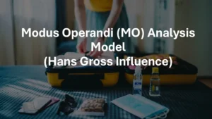 Modus Operandi (MO) Analysis Model