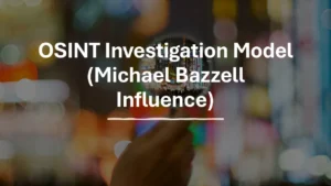 OSINT Investigation Model