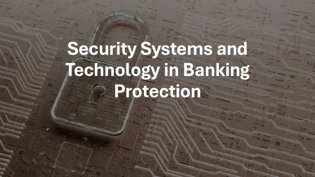 Bank security operations centre monitoring CCTV, access control, alarms, cybersecurity alerts and AI fraud detection systems.