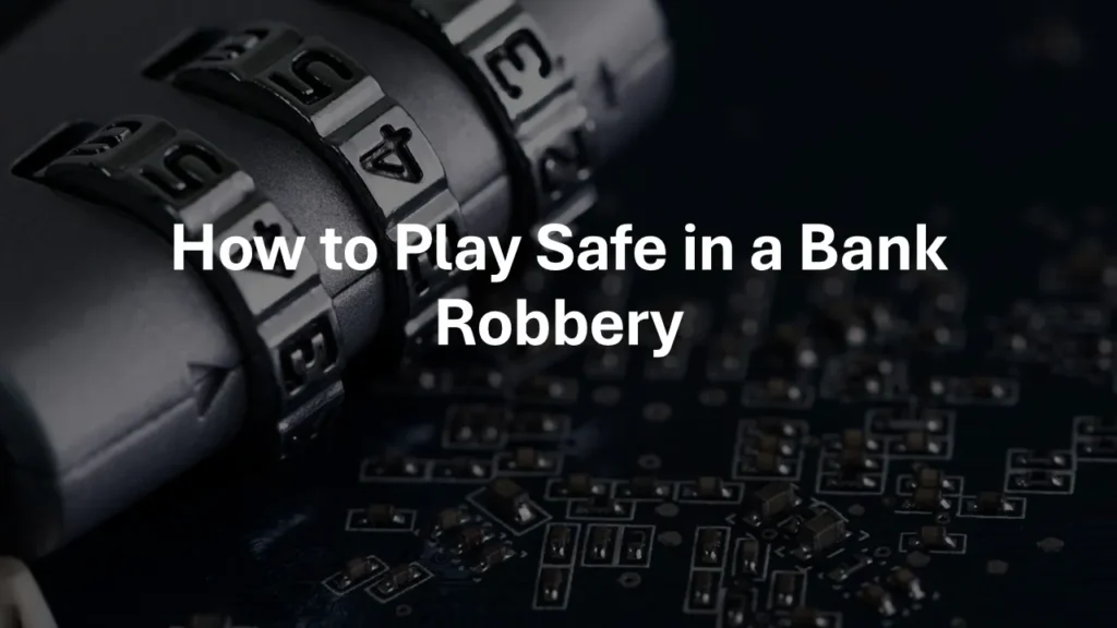 Bank staff and customers staying calm during a robbery response while security teams preserve evidence and protect life safety.